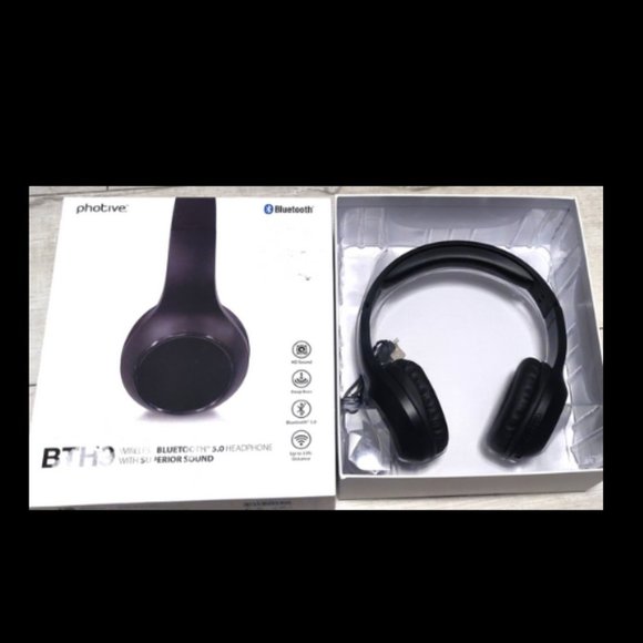 Photive Headphones New Boxed Photive Bth9 Wireless Bluetooth 5